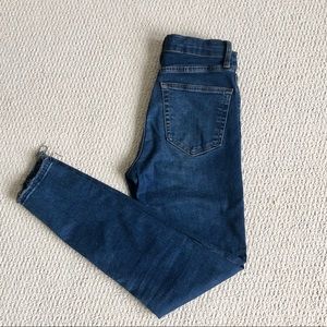 TopShop Basic Blue Jean with Raw Hem